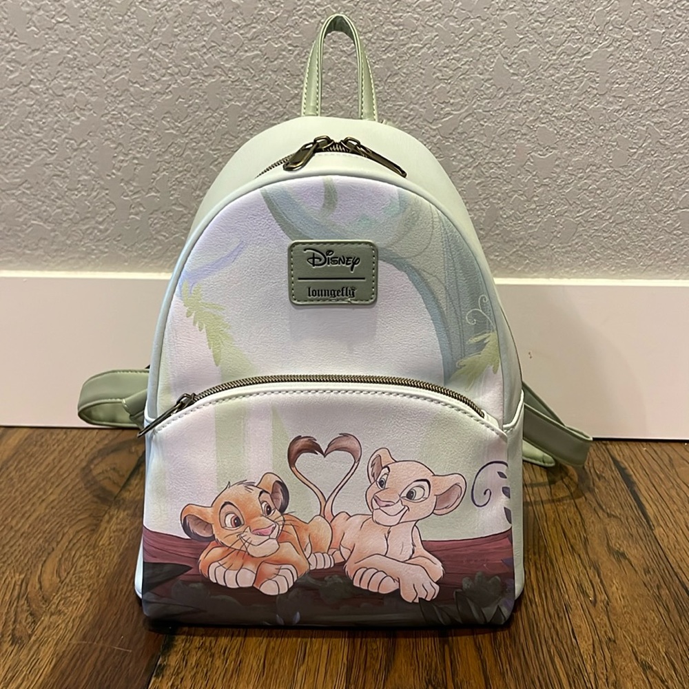 Loungefly Lion King backpack and lanyard